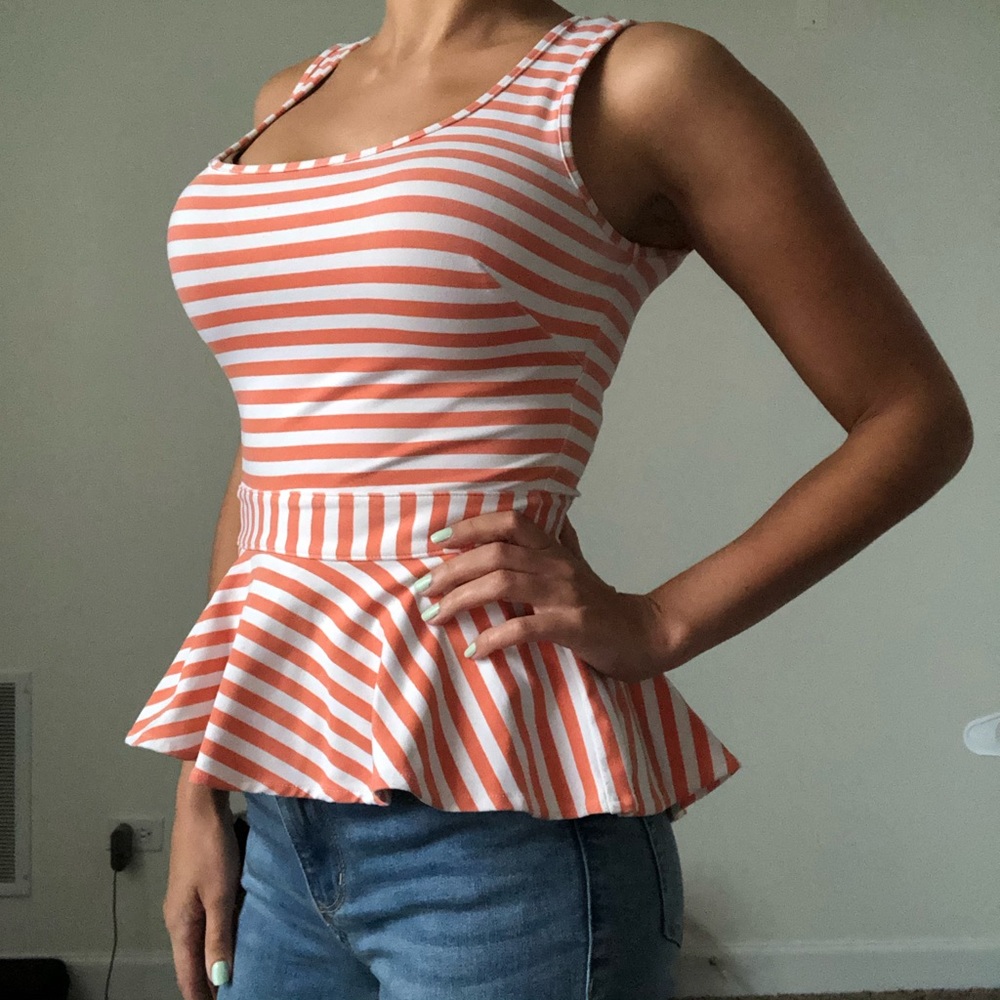 BEBE Peplum Top